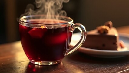 Mulled wine and a rich chocolate dessert make the perfect pairing. The spices of the wine complement the sweet, decadent chocolate for a cozy, indulgent winter treat.