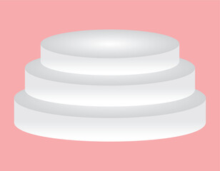 podium vector design solid background