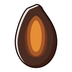 New nut snack Series in spring multi colored icon pack