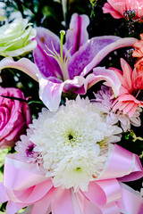 Beautiful flowers decorations, flower background, backdrop wedding decoration, rose pattern, colorful background, bunch of flowers