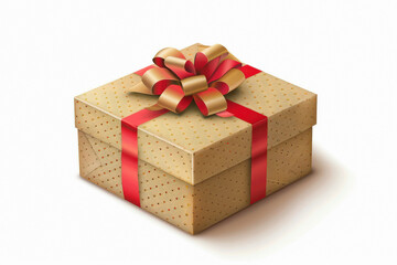 Obraz premium gift box on white background