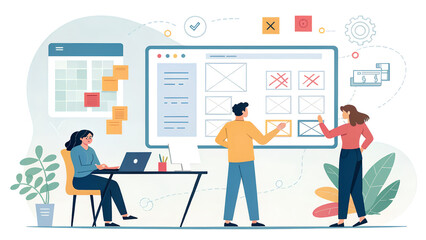 Team Collaboration in User Interface Design and Planning Session