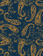 paisley textile pattern design texture,pasley textile pattern design, Magical Traditional Paisleys Seamless Pattern for wallpaper design or fabric textile printing.