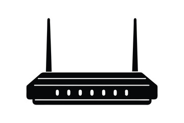 Fototapeta premium Wifi Router silhouette vector art design.eps