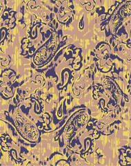 paisley textile pattern design texture,pasley textile pattern design, Magical Traditional Paisleys Seamless Pattern for wallpaper design or fabric textile printing.