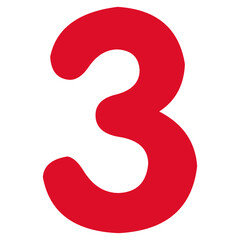 number red and yellow colored icon pack