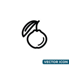 Simple Design Fruit Icon Template