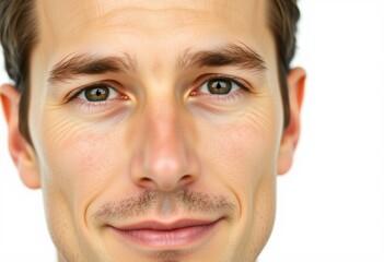 Fototapeta premium Male portrait on white background