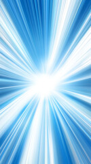 Fototapeta premium Dynamic blue and white light burst background