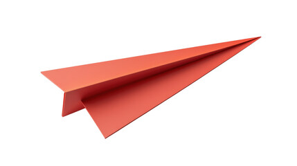 Red Paper Plane Illustration Symbolizing Travel and Freedom