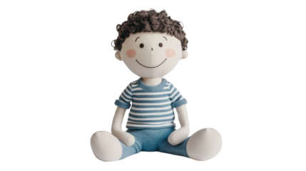 Happy child playing with a ball in a fun and colorful cartoon style illustration