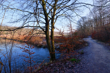 Commelles lake in the Oise - Pays de France Regional Nature Park 