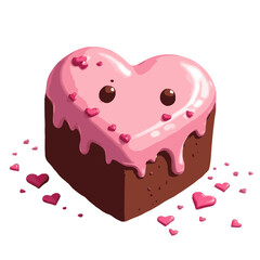 heart shaped cake