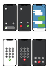 携帯電話の画面セット 02