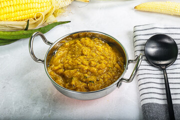 Vegan cuisine - Indian soup daal