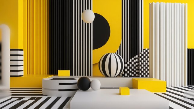 Joint Ventures: Partner on new initiatives with branding in bold blacks, whites, and pops of bright yellow