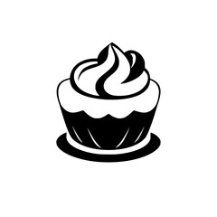 A delectable cupcake, a delightful dessert, sweet and creamy frosting, perfect for satisfying your sweet tooth. This image is perfect for bakery websites, menus, and social media.