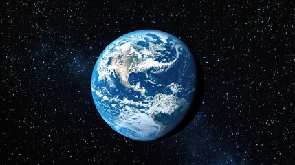 Fototapeta premium Earth, globe, space, stars, planet, cosmos, universe, galaxy, world, night.