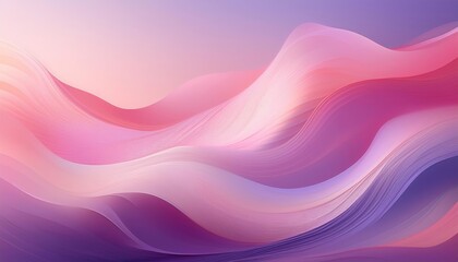 Fototapeta premium Abstract Waves in Soft Pink and Purple Tones