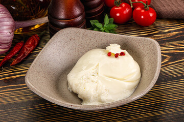 Italian soft young cheese burrata