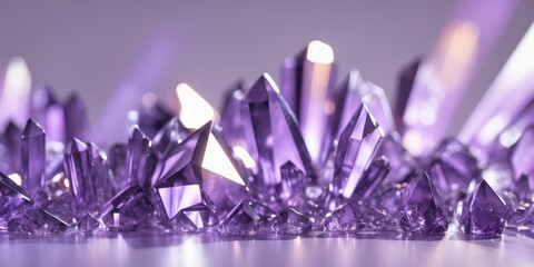 Abstract Purple Crystal Texture Background Diagonal Lines.