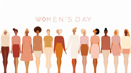 Women's Day Celebrating Diversity and Empowerment on International Women's Day with Stylish Women