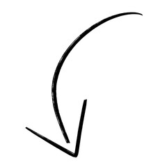 black and white arrow