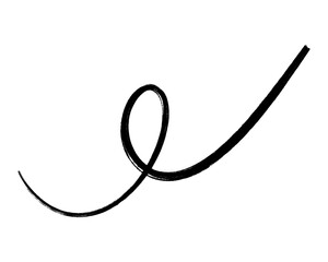 curve line cute illustration and hand draw