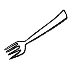 fork  cute illustration and hand draw