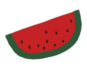 slice of watermelon illustration