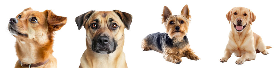 Obraz premium Dog isolated on a white background. Mix Collection Png.