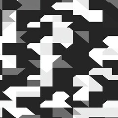 Fototapeta premium Classic Black and White Houndstooth Seamless Pattern for Stylish Designs