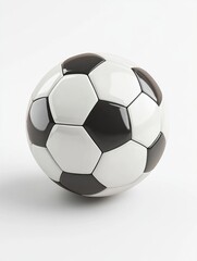 Obraz premium Classic black and white soccer ball design.