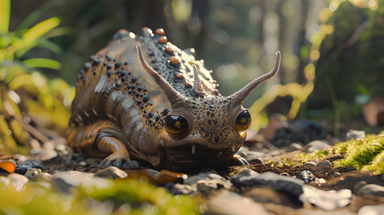 Obraz premium Slug realistic close up