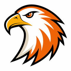 Eagle vector logo  on white background.