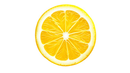 Close up of a juicy lemon slice perfect for refreshing drink advertisements healthy food blogs and vibrant summer designs  High resolution image ideal for print and digital media  A zesty citrus image