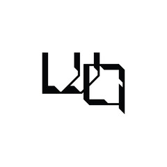 WQ monogram logo design letter text name symbol monochrome logotype alphabet character simple logo