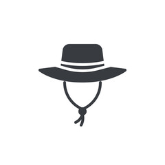Farmer hat vector icon