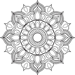 simple and easy mandala art for mehendi design, mandala design for henna design (6)