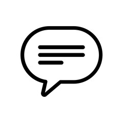 Chat bubble icon design