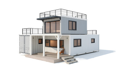 Modern Modular Shipping Container Home with Contemporary Architectural Design