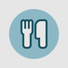 Fototapeta premium Cutlery icon