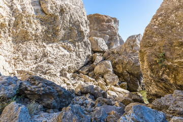 Cape Alchak nature reserve near Sudak, Crimea, Russia 