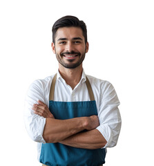 Professional Shopkeeper Standing at the Counter in a Retail Store, Offering Personalized Assistance