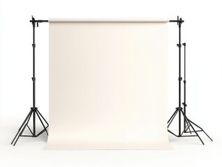 Empty studio backdrop for photography sessions.