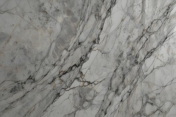 Fototapeta premium Modern grey marble limestone texture background in white light seamless material wall paper. Generative AI