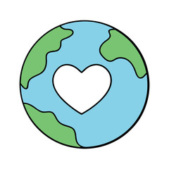 A silhouette globe vector illustration.
