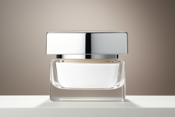 Cosmetics jar png mockup, transparent design