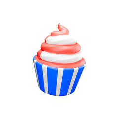 a sweet cupcake in memorial day event