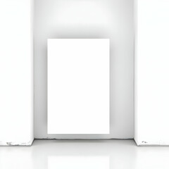 Dark modern picture frame on a shelf